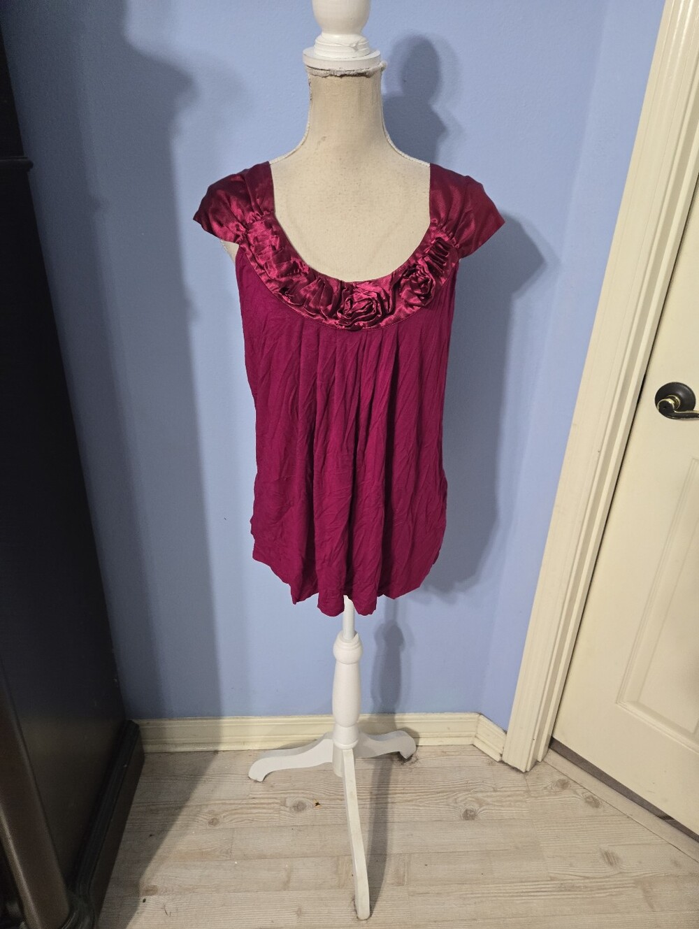 Cable & Gauge Xlarge Womens Magenta Blouse